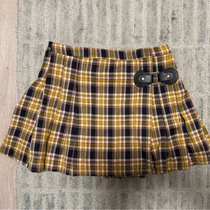 Seek the Label plaid mini skirt